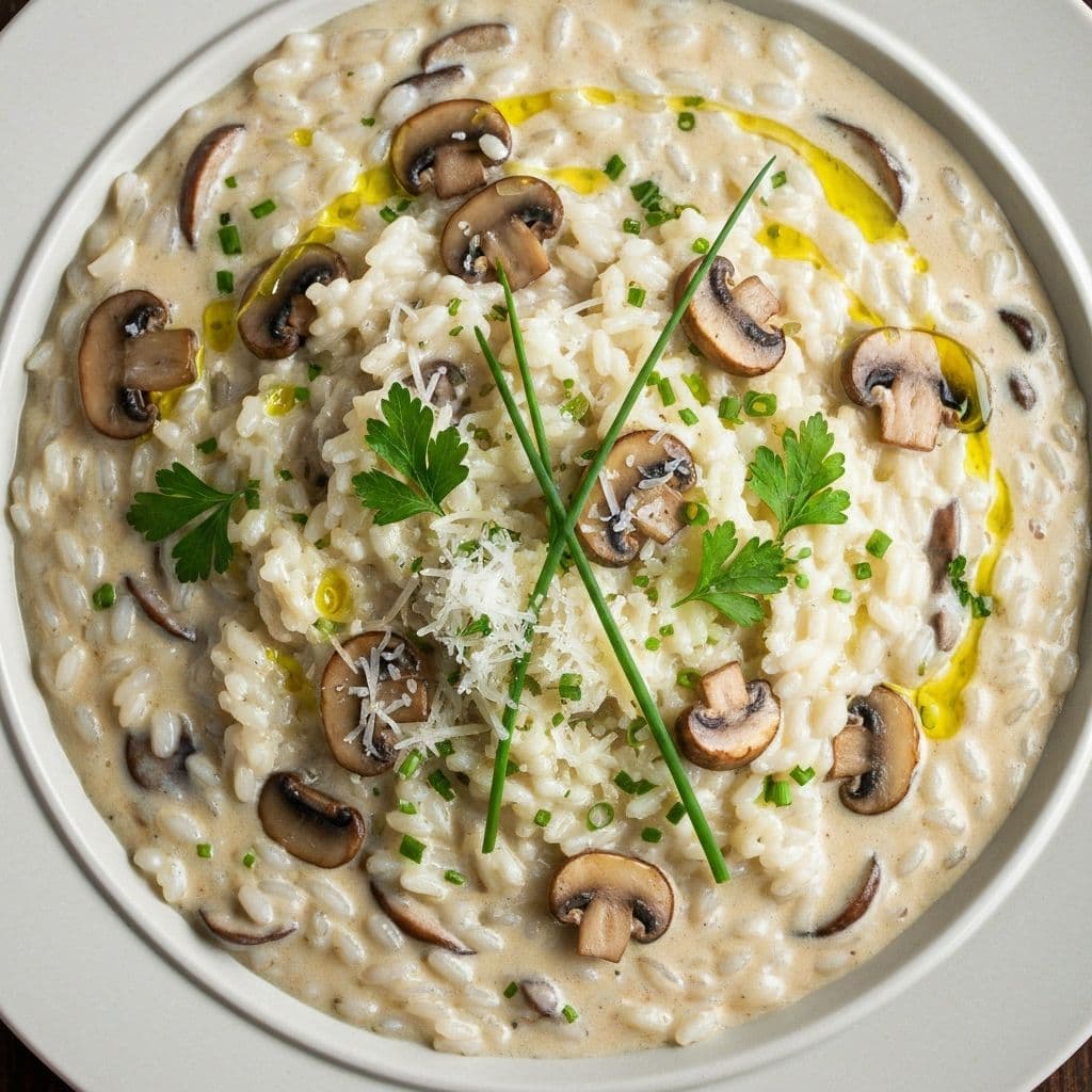 Risotto aux champignons et parmesan