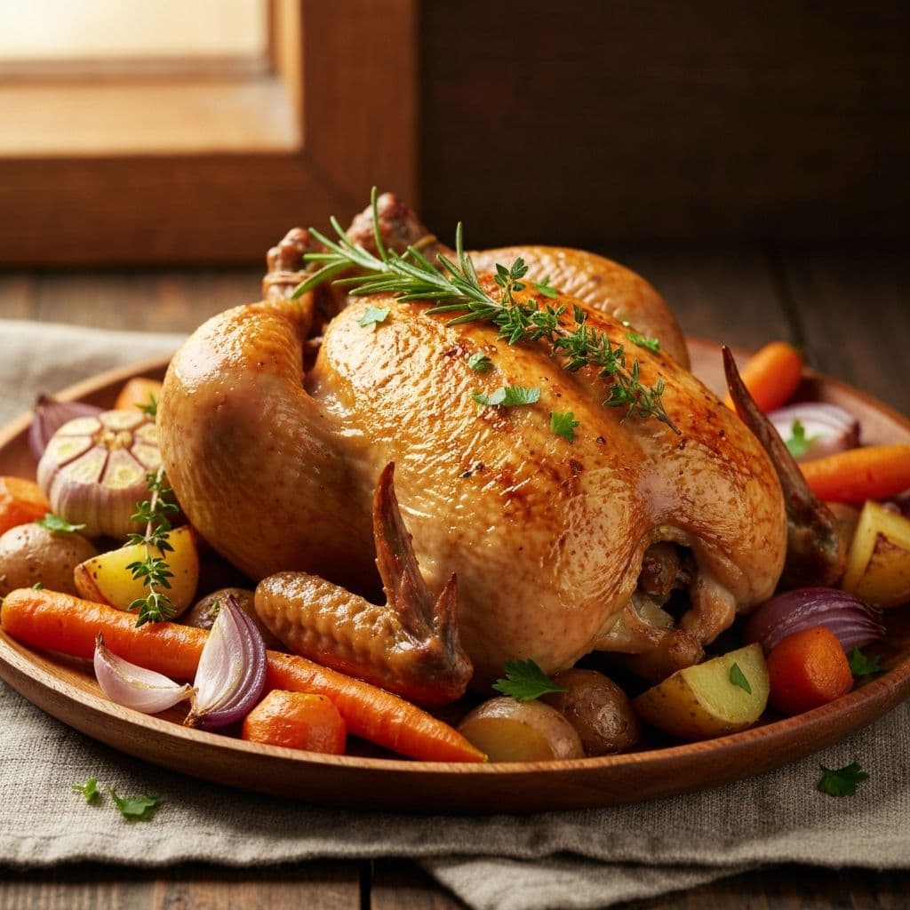 Poulet rôti aux herbes de Provence